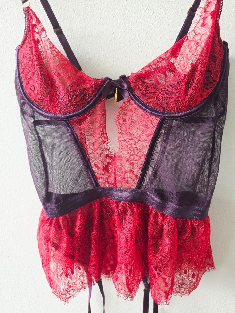 Seven Til Midnight Eyelash Lace Bustier - Picture 2 of 5